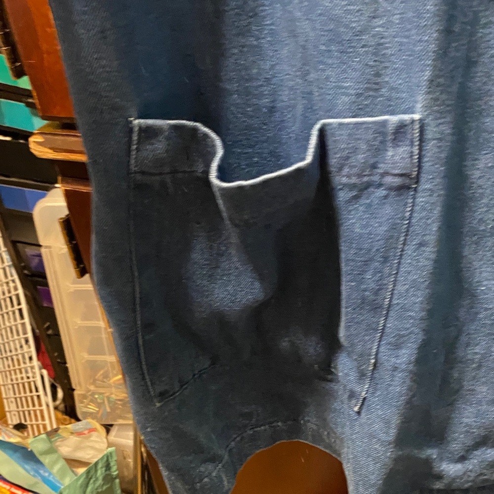 Bonjour Denim Jacket with Fringe Detail size 3X 100% cotton - Picture 9 of 15